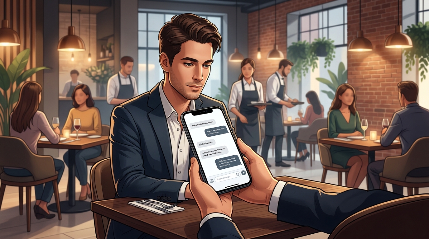 Restaurant AI chatbot example