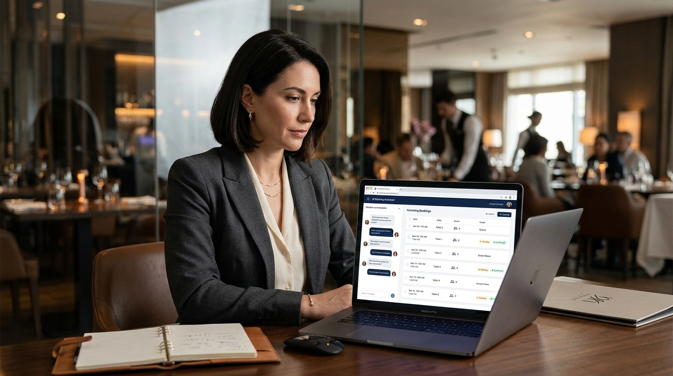 Restaurant website assistant lead capture