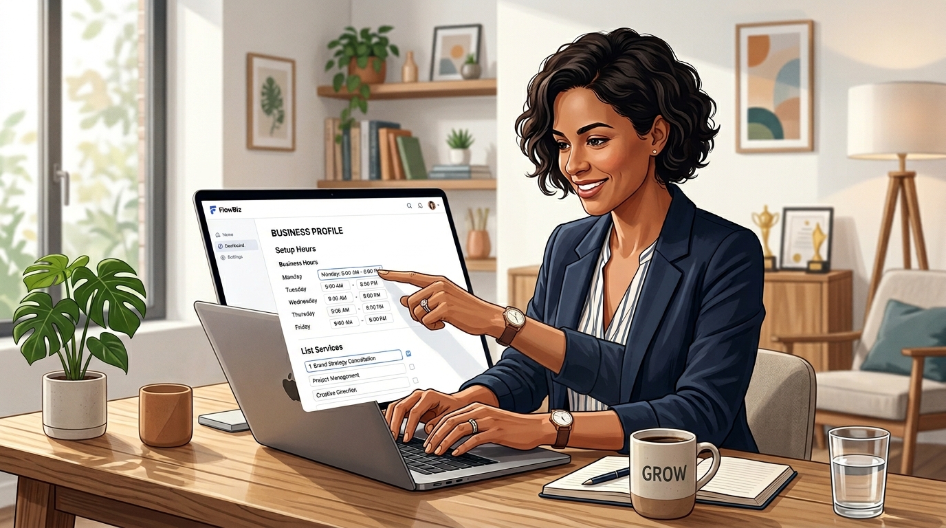 Business owner setting up an AI chatbot easily