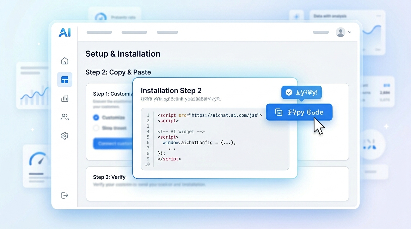 Configuring chatbot settings in a simple dashboard