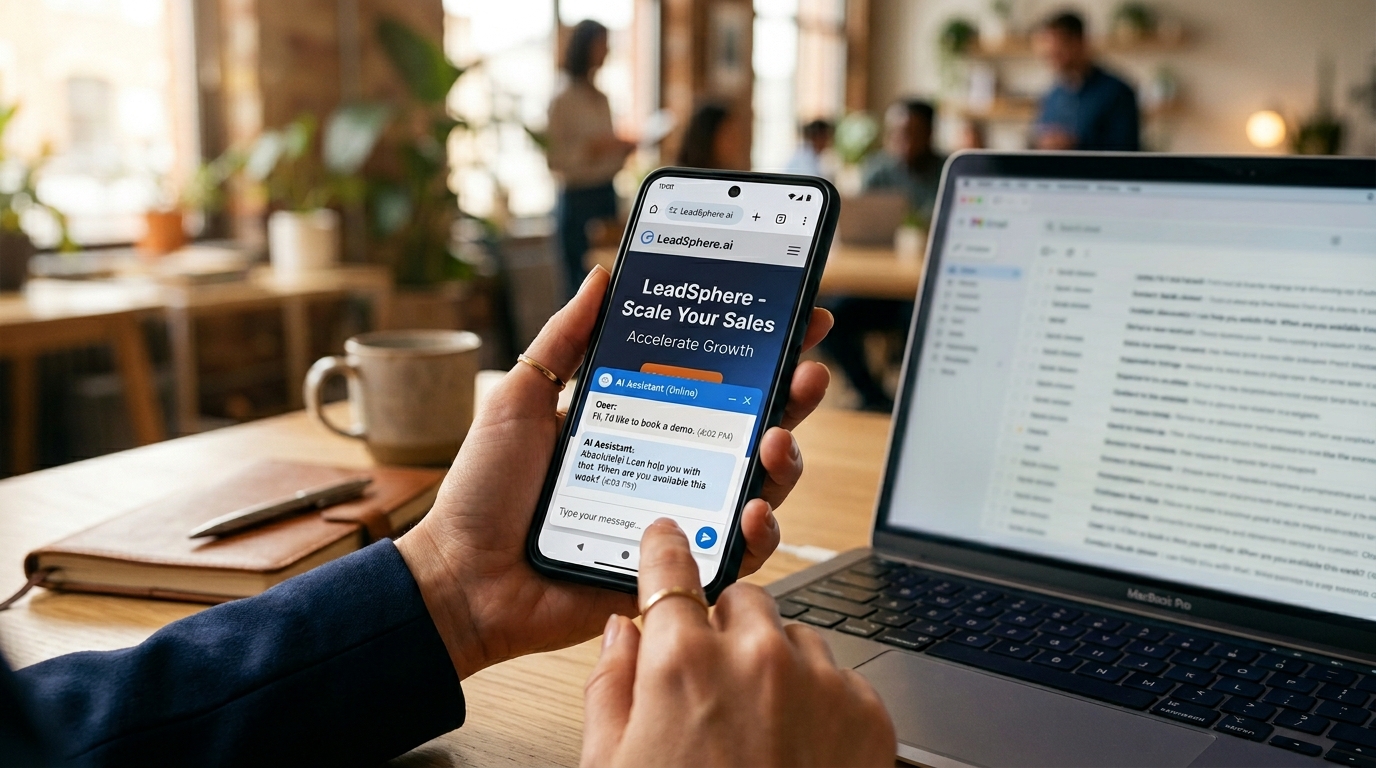 Testing the chatbot and receiving an email lead